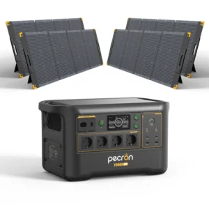 Kits Pecron F3000LFP Estación de Energía Portátil+ 4*200W Pecron PV200 Panel Solar